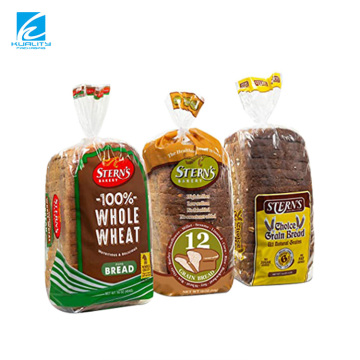Bolsas de plástico de resalte de etiqueta privada de grado de comida personalizada para pan de pita