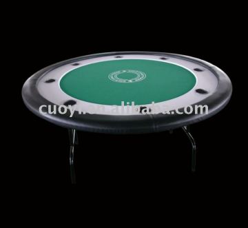 52" Round Poker Table with foldable iron leg