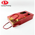 wholesale rigid corrugated double wine glass packaging box