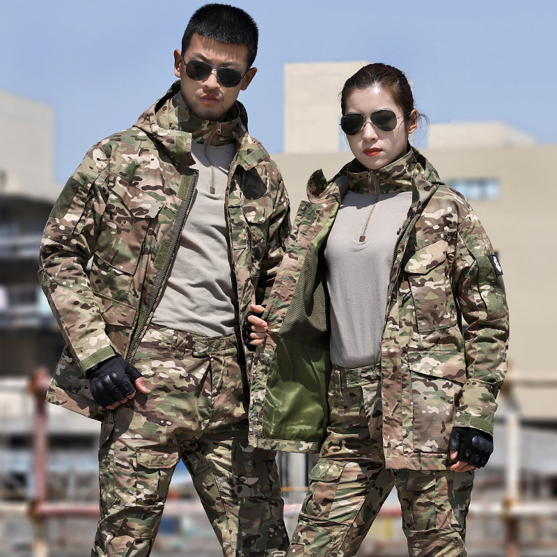 Camouflage Jacket And Pants Sets