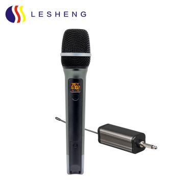 Single Speaker Handheld Wireless Microphone UHF for Smartphone