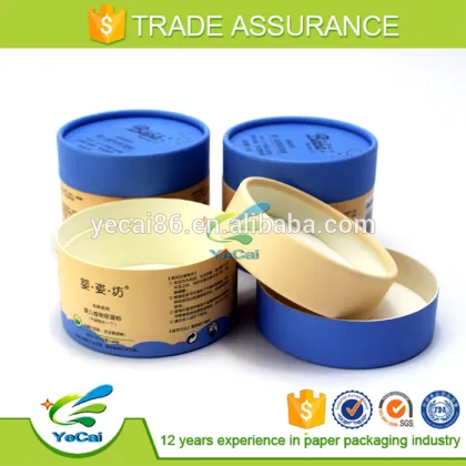 delicate paper cardboard Baby talcum powder tube