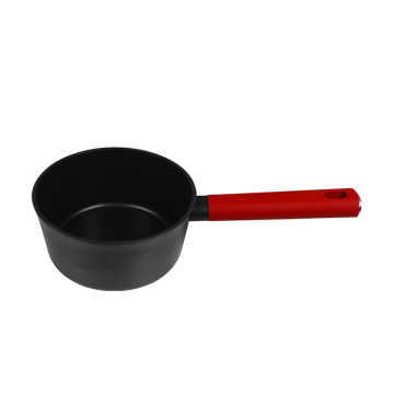 Round Kitchen Pot for High-Temperature Oil - Small and Easy to Clean