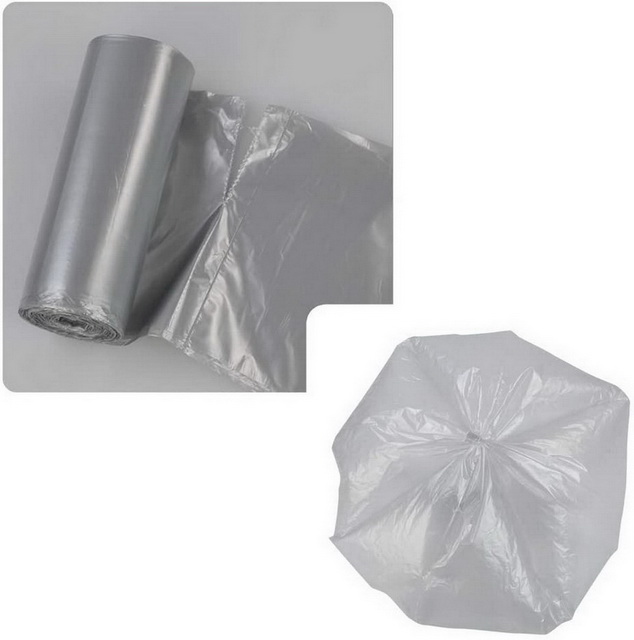 Bolsa de plastico de alta resistencia, contenedor negro rodante, bolsa de embalaje de basura