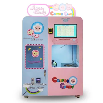 Automatic Commercial Marshmallow Flower Cotton Candy Vending Machine