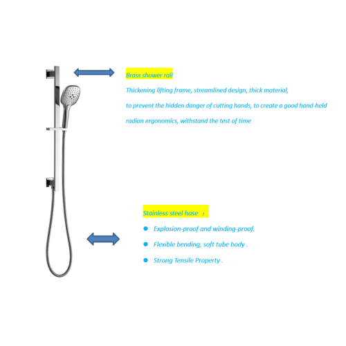 High Quality Shower Rail Set