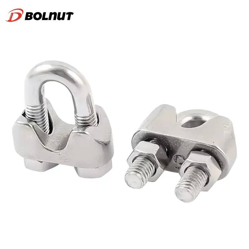 DIN741 Stainless Steel Wire Rope Cable Clamp M4-M16
