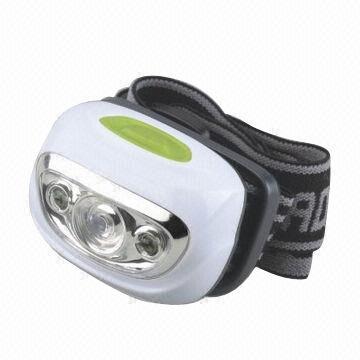Headlamp LED 1W dan lampu putih 2