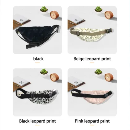 Crossbody Plush Bag Waist Bag Outdoor Travel Camping Bag