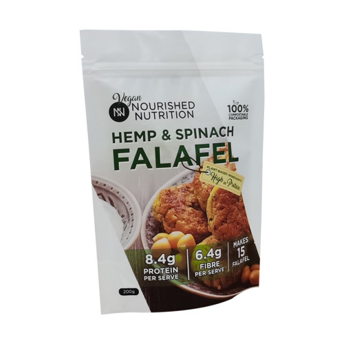 Kraftpapierbeutel mit Reißverschluss Food-Grade-Tasche