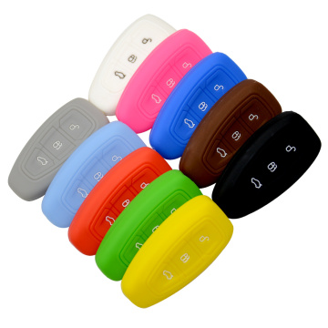 Hot Selling Silicone Car Key Case Bag Cover for Ford Focus - 3 Button Remote Key