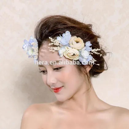 Distributors Bridal Hair Accessories Artificial Flower Barrettes Hairpins 146TZ