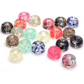 Hot Selling Cute Mini Round Clear Candy Pretty Flatback Resin Beads 100pcs Kawaii Cabochons Cheap for Craft Slime DIY Supplies