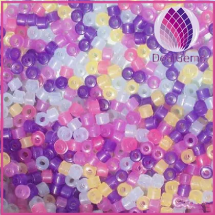 Change color in the sun 6mm cylindrical beads,DIY changed color beads,acrylic beads