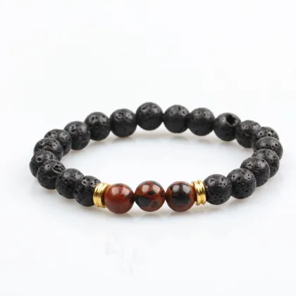 Alibaba golden supplier wholesale custom natural stone bracelet multi color stone bead bracelet jewellery