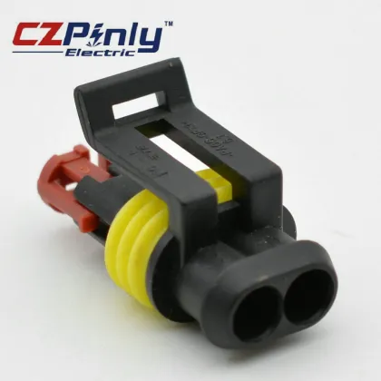 2 Pin Tyco TE Connectivity AMP Wiring Automotive Connector 282080-1