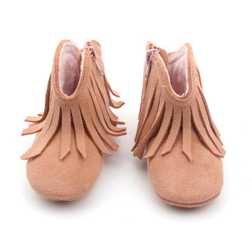 Tassel Plush Unisex Baby Ankle Boots
