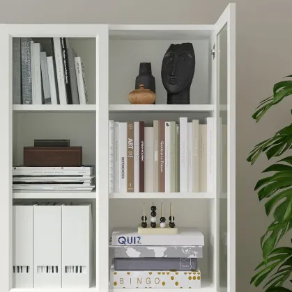 billy bookcase with doors