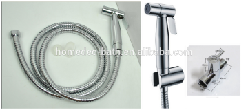 Bathroom Stainless Steel 304 Shattaf Toilet Bidet with Brass t-adapter 7/8" Kits