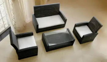 artificial rattan sofa set of 4