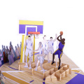 3D kosárlabda játékos üdvözlőlap