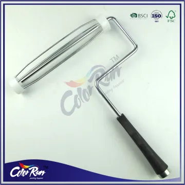ColorRun professioanal hand tools black plastic handle zinc plated main rod paint roller frame