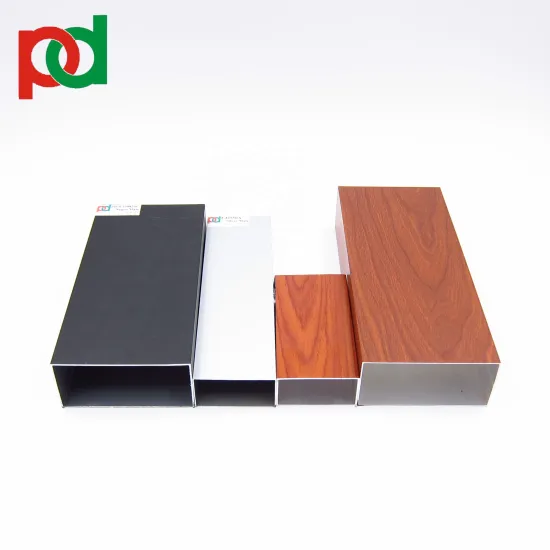 Anodizado Perfil de Aluminio para Ventana Tubo Cuadrado