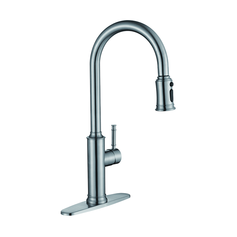 single handle 304# Stainless steel Kitchen faucet