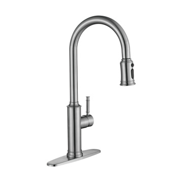 handlen sengl 304 # Faucet Cegin dur gwrthstaen