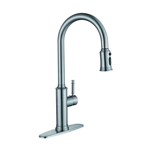 Pull Out Kitchen Faucet single handle 304# Stainless steel Kitchen faucet Manufactory