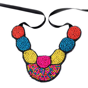 Colorful design fancy novelty wholesale beaded collars, OEM and ODM orders are welcome