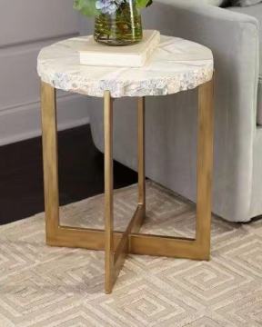 Luxury Round Shape Modern Living Room Coffee Table with Legs