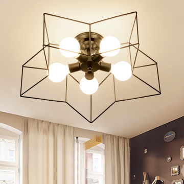 Bedroom lamp personality creative lamp modern wrought iron