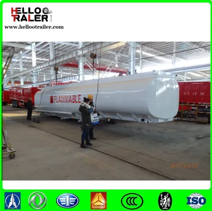 hot sale oil transportation tank truck tanker steel trailers oil tank semi trailer