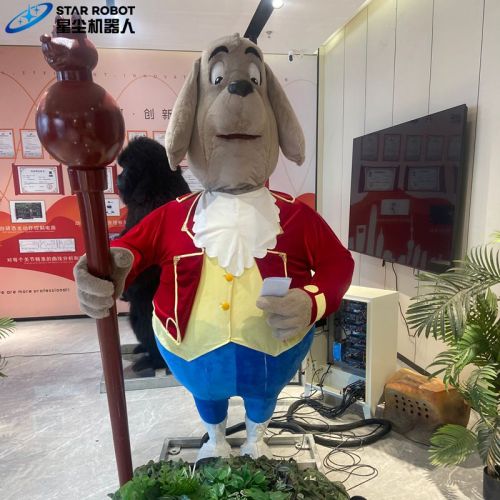 Anjing kartun animatronik berbicara untuk pertunjukan