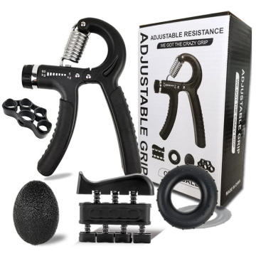 Adjustable Resistance Hand Gripper Set - 5 Packs Forearm Strengthener Workout Kit