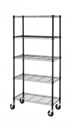 30 by 14 by 60-Inc Black Wire Shelving