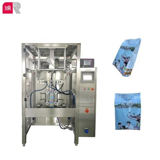 RL520S4 Rui Automatic Vertical Gusset Quad Bag/Pouch Packing Machine with Multihead Weigher