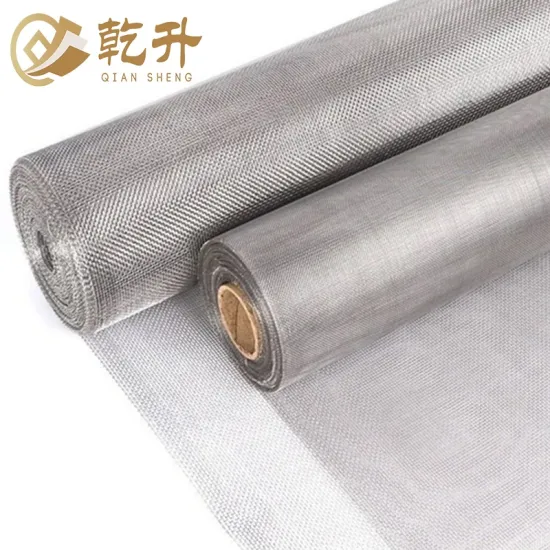High Temperature Stainless Steel Woven Wire Mesh for Filter Screen Tubes (40 Mesh, 35/50/80/230 Micron)