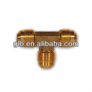 SAE 45 degree Brass Flare Fittings - Flare Tee