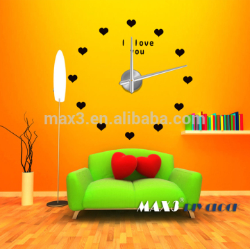 2017 Handmade decorative mirror DIY acrylic wall clock wall clock for home