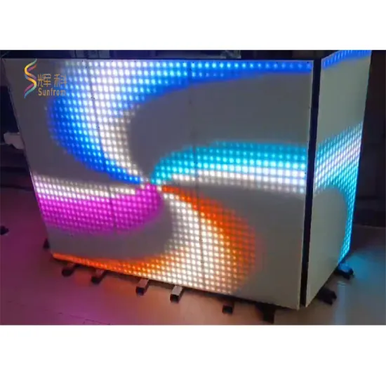 New Portable Stage and Folding DJ Booth for Bar Performances and Events Lighting System