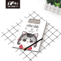 Estilo de gato adorable personalizado Lindo A5 Portapapeles de portapapeles Foot Notebook Hardbover Diary