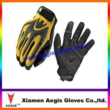 Leather mechanic gloves for safe industry