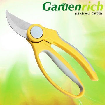 Gardenrich RG1418 Twin-color plastic handle Plastic handle garden pruner