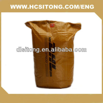 Yellow dhl pp woven bag/mailing bag/postal bag