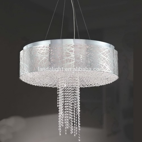 Laser Engraving Lampshade Crystal Pendant Lamp