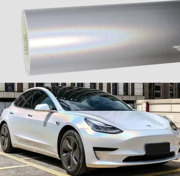 rainbow laser white car wrapping film
