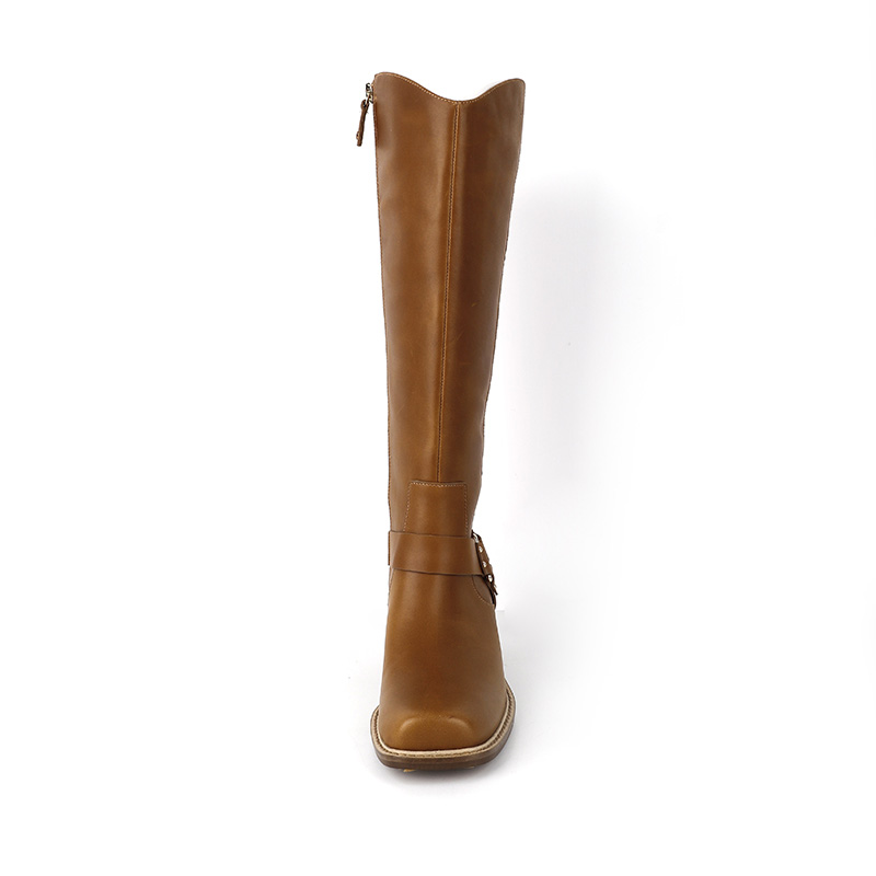Elegant Square-Toe Knee-High Boots