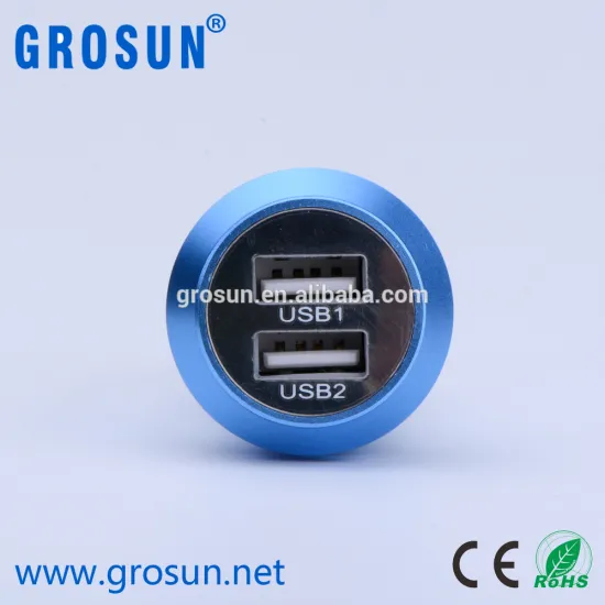 Top Quality ! Metallic Body Car Charger 5V 2A USB Charger with Car Mount